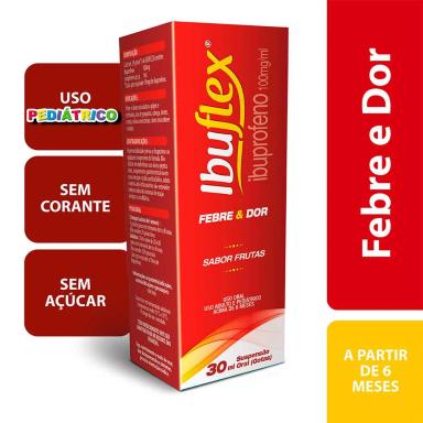 Ibuflex Ibuprofeno 100mg/ml Suspensão Oral 30ml