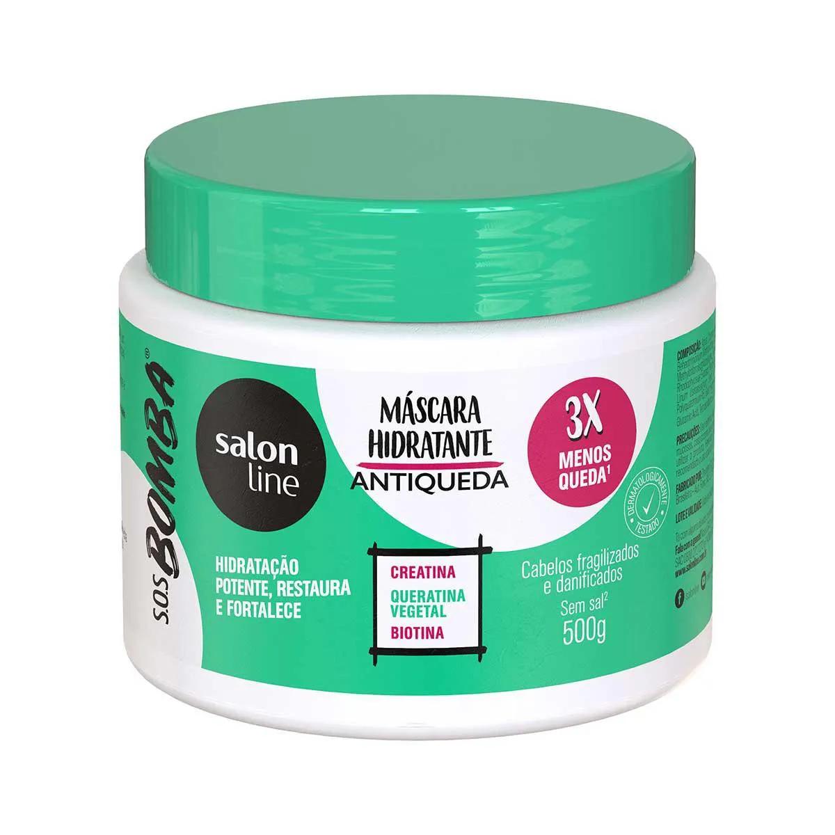 Máscara Hidratante Salon Line S.O.S Bomba Antiqueda com 500g