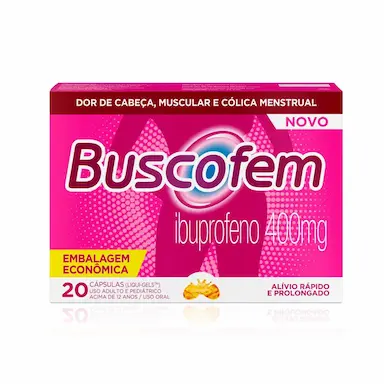 Buscofem Ibuprofeno 400mg 20 cápsulas