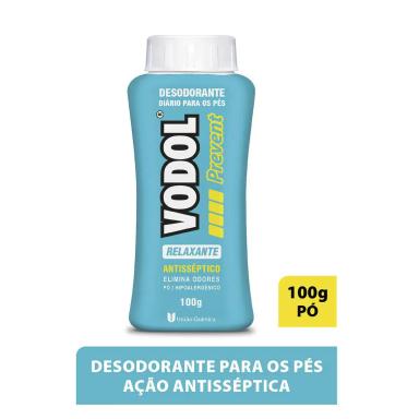 Pó para os Pés Vodol Prevent Relaxante com 100g