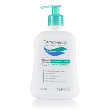 Loção Hidratante DermovanceS Rosto e Corpo Pele Seca e Sensível 500ml
