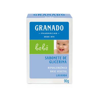Sabonete Granado Bebê Lavanda Glicerina em Barra com 90g