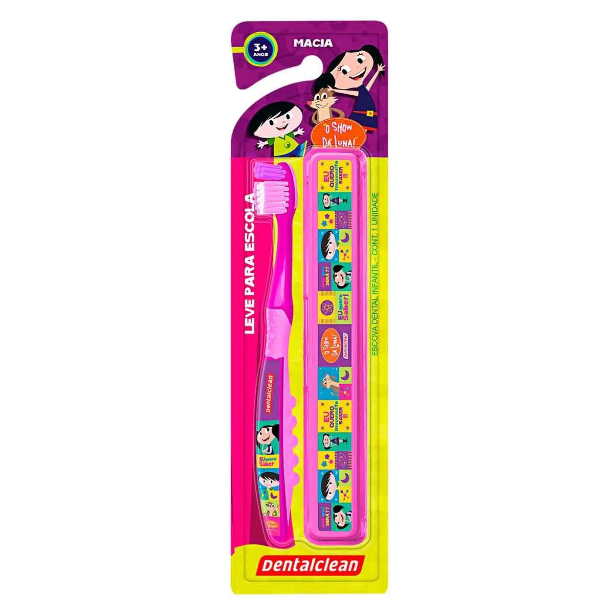Escova de Dente Infantil Dentalclean Luna Macia 3+ Anos Macia com 1 unidade