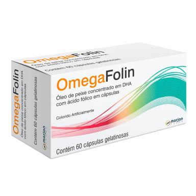 Ômega 3 + Ácido Fólico Omegafolin com 60 cápsulas