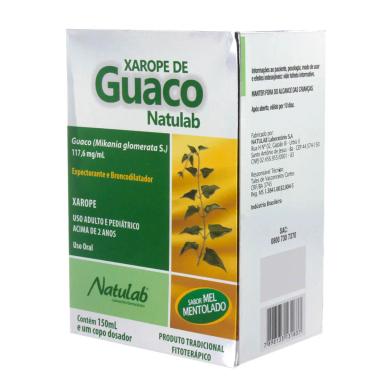 Xarope de Guaco Natulab Sabor Mel Mentolado 150ml