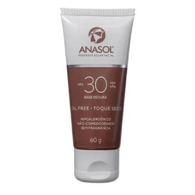 PROTETOR SOLAR ANASOL FACIAL FPS 30 BASE ESCURA 60G