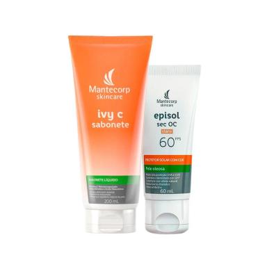 KIT FACIAL MANTECORP - PROT SOLAR FPS60 CLARO E SABONETE LíQ