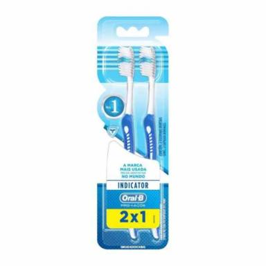 ESCOVA DE DENTE ORAL-B INDICATOR PLUS N°30 2 UNIDADES - LEVE 2 PAGUE 1