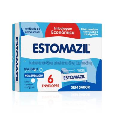 Estomazil Sem Sabor Pó Efervescente 6 envelopes e 5g cada
