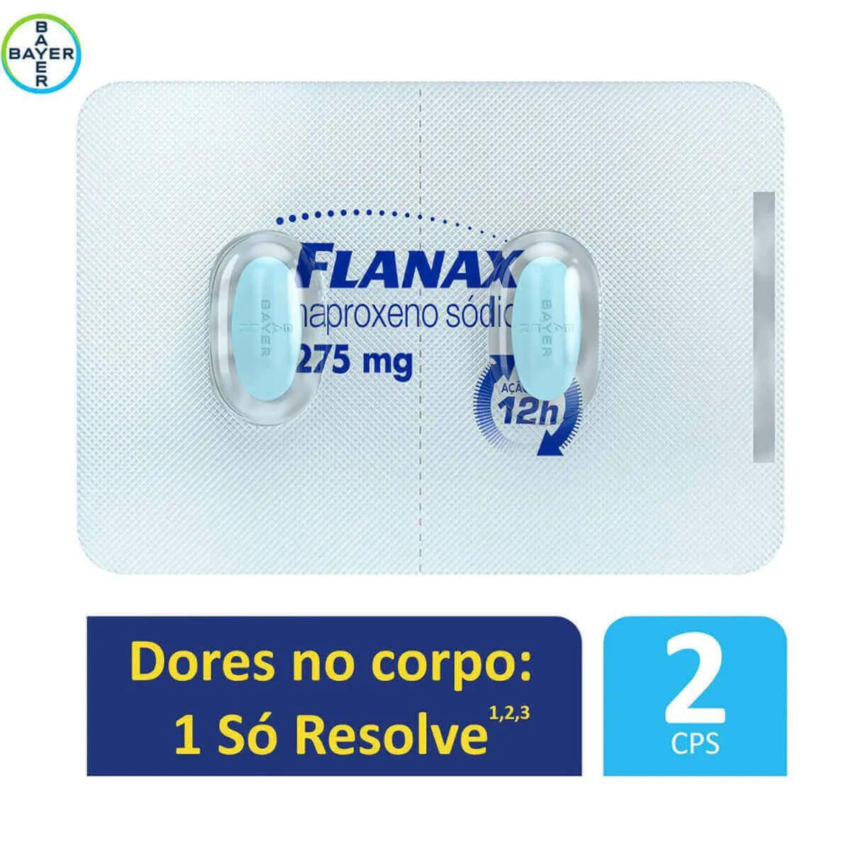 Flanax Naproxeno Sódico 275mg 2 comprimidos