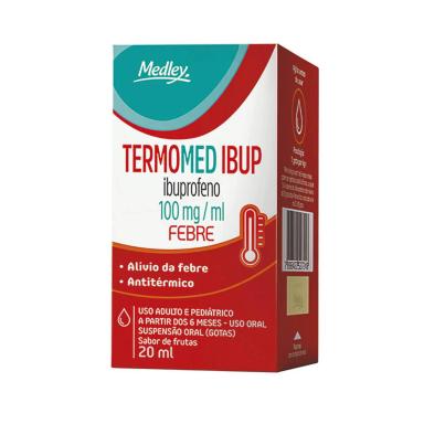 Termomed Ibuprofeno 100mg/ml Suspensão Oral Sabor Frutas 20ml