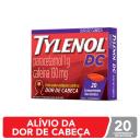 Tylenol DC Paracetamol 1g + Cafeína 130mg 20 comprimidos