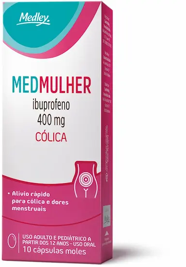 Medmulher Ibuprofeno 400mg 10 cápsulas