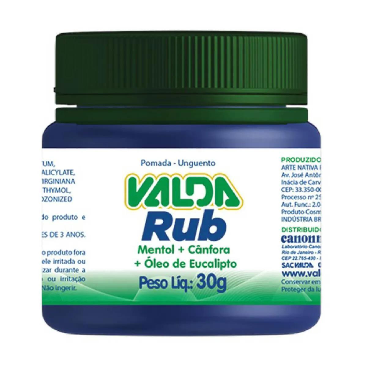 Valda Rub Descongestionante Pomada 30g