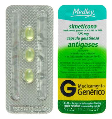 Simeticona 125mg 3 Cápsulas Medley Genérico