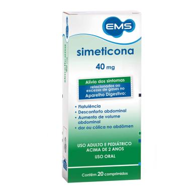 Simeticona 40mg 20 comprimidos EMS Genérico