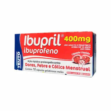 Ibupril Ibuprofeno 400mg 10 cápsulas