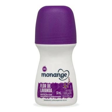 Desodorante Antitranspirante Monange Flor Lavanda Feminino Roll-on 50ml