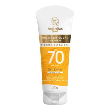 Protetor Solar Corporal Australian Gold Gel Creme FPS70 com 200g