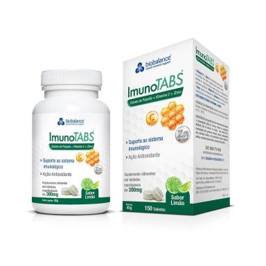 Suplemento Alimentar ImunoTABS 300mg Limão com 150 tabletes