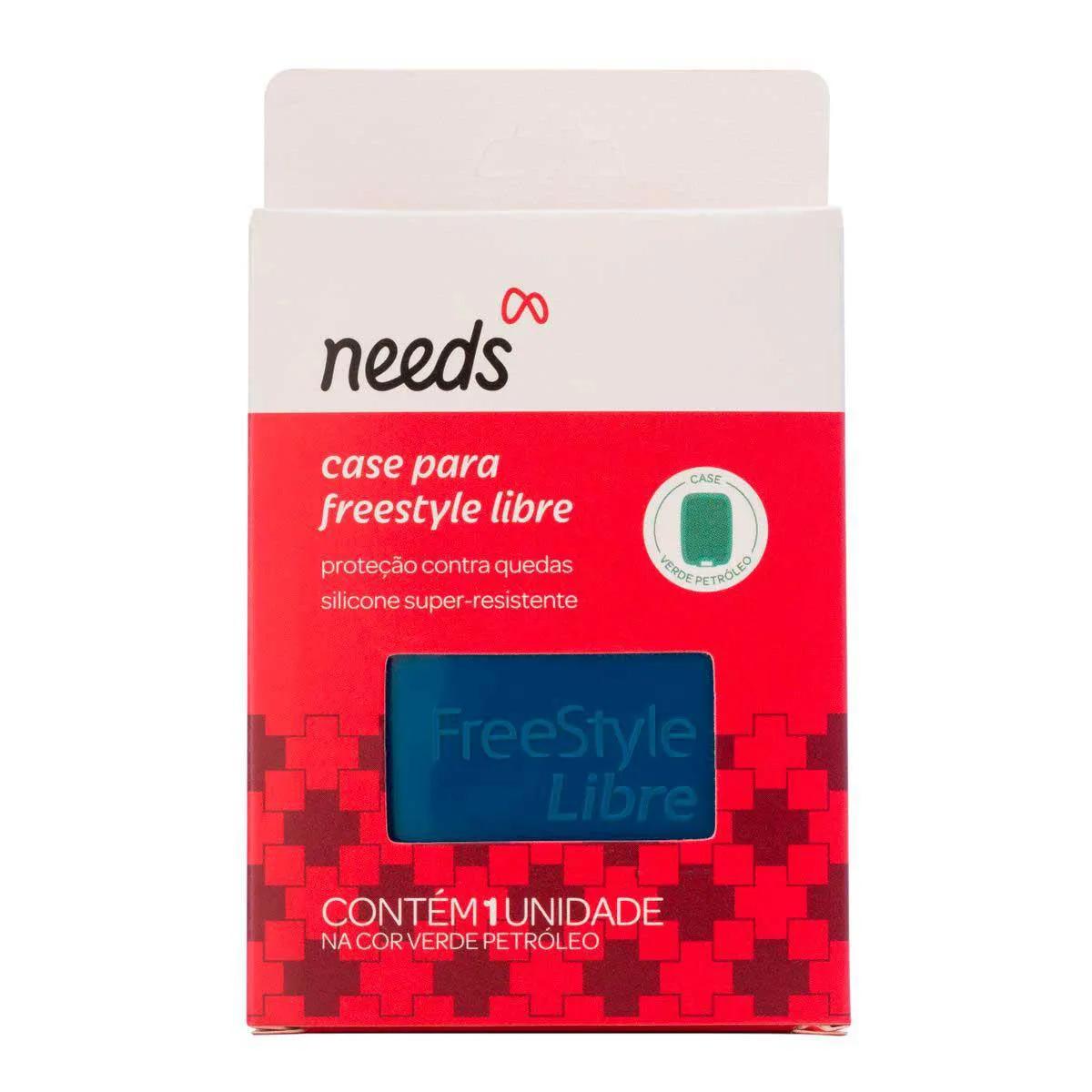 FreeStyle Libre Case Needs Verde Petróleo com 1 unidade