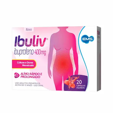 Ibuliv Ibuprofeno 400mg 20 Cápsulas