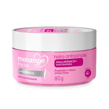 Gel Creme Hidratante Monange Facial Hidra Antissinais 80g