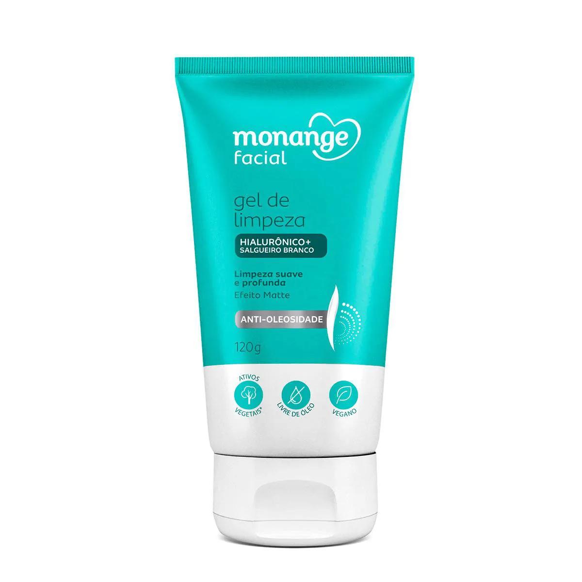Gel de Limpeza Monange Facial Anti-Oleosidade 120g