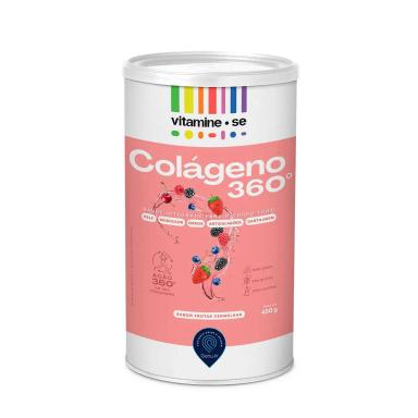 Colágeno 360° Vitamine-se Sabor Frutas Vermelhas 450g