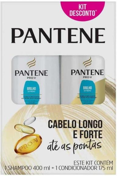 KIT PANTENE BRILHO-EXTREMO SHAMPOO/CONDICIONADOR 175ML