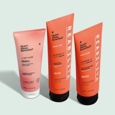 COMBO HORA DO BANHO: SHAMPOO + CONDICIONADOR + SABONETE LíQUIDO MãOS E CORPO LICHIA