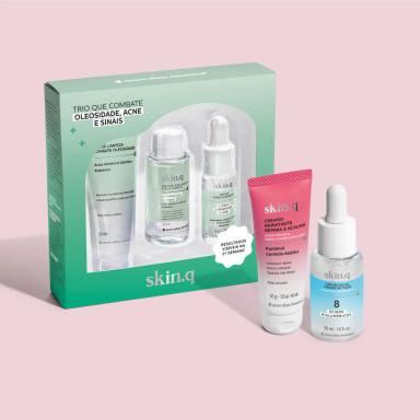 QUEM DISSE, BERENICE? KIT SKIN.Q: KIT COMBATE OLEOSIDADE (3 ITENS) + SéRUM PREENCHE TUDO 30ML + CREMãO REPARA E ACALMA 30ML