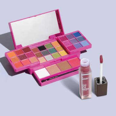 COMBO PALETA MULTIFUNCIONAL SUPERNOVA 30,4G + BATOM VOLUMãO LíQUIDO ROSELI 5,5ML
