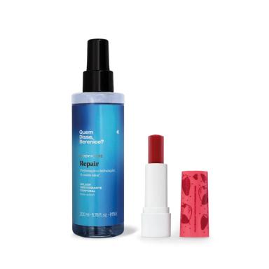 QUEM DISSE, BERENICE? KIT BALM LABIAL MORANGO TANGO 3,5G + BODY SPLASH CORPORAL 200ML