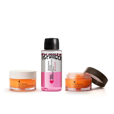 QUEM DISSE, BERENICE? KIT MINI DEMAQUILANTE 30ML + BALM HIDRATAçãO INTENSA 8G + ESFOLIANTE NUTRITIVO LABIAL 8G - xpto