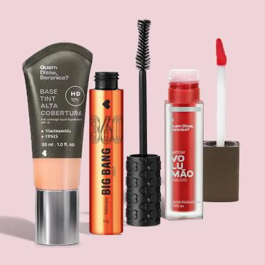 COMBO BASE TINT COR 00N 30ML + MáSCARA DE CíLIOS 10G + BATOM LíQUIDO MORANGOLI 5,5ML