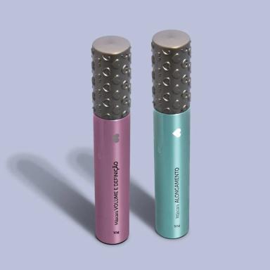COMBO MáSCARA DE CíLIOS QDB:  ALONGAMENTO 10G + VOLUME E DEFINIçãO 10G