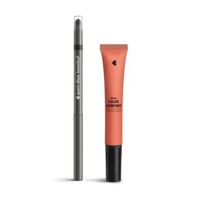 COMBO LáPIS ESFUMADO PRETô + BATOM COLOR COMFORT CARAMELê