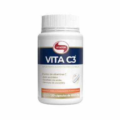 KIT 2X: VITA C3 VITAMINA C 1000MG VITAFOR 120 CáPSULAS