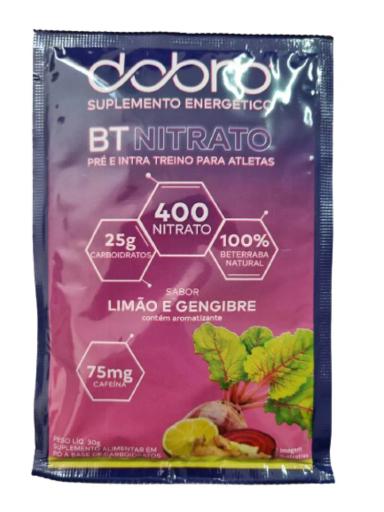 KIT 6X: BT NITRATO LIMãO E GENGIBRE SACHê DOBRO 30G