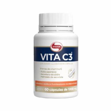 KIT 2X: VITA C3 VITAMINA C 1000MG VITAFOR 60 CáPSULAS