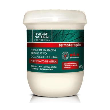 CREME DE MASSAGEM D'AGUA NATURAL 650G NICOTINATO DE METILA