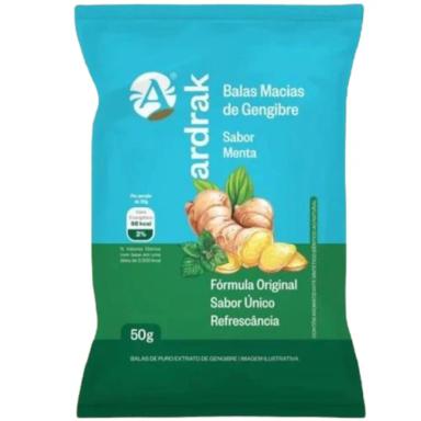 BALAS GENGIBRE SABOR MENTA GENGVIDA 50G ARDRAK