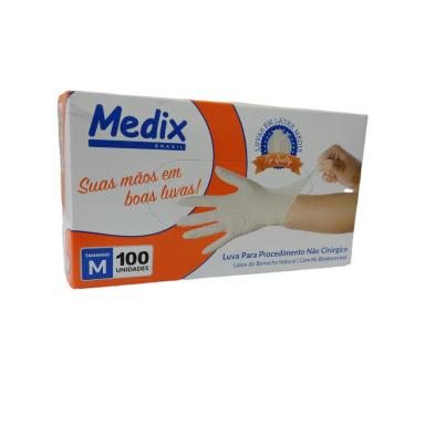 LUVA PROCEDIMENTO COM PO TAM M KIT DE 10 CAIXAS COM 100 UN