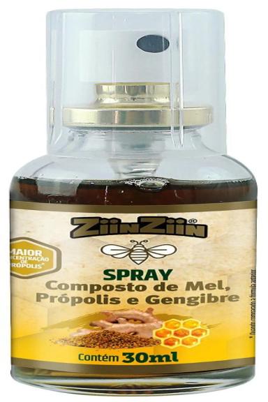 SPRAY GENGIBRE E PRóPOLIS 30ML - ZIINZIIN