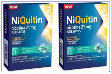 KIT 2 NIQUITIN 21MG (1ª ETAPA) 7 ADESIVOS - GSK