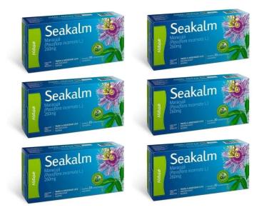 KIT COM 6 SEAKALM 260MG 20CPS CALMANTE NATURAL - NATULAB
