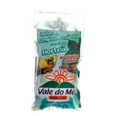 VALE DO MEL BALA GENGIBRE / PRóPOLIS / HORTELã 47G