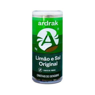 ARDRAK CRISTAIS DE GENGIBRE TUBO LIMãO E SAL 10G