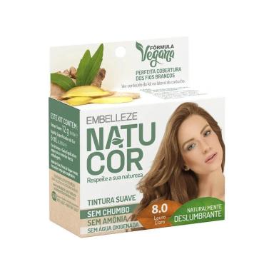 TINTURA NATUCOR COR:8.0 LOURO CLARO